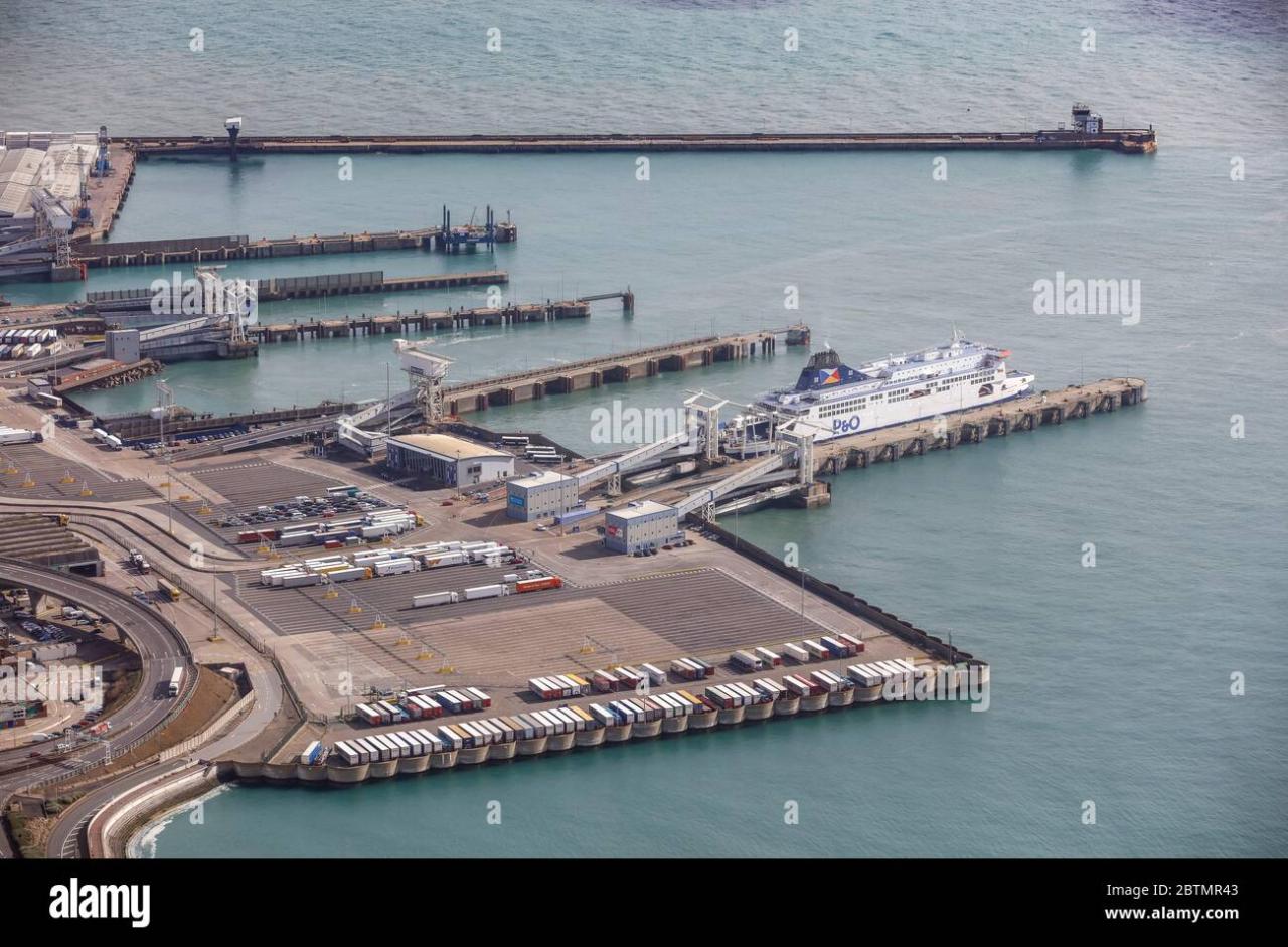 Dover ferry docks